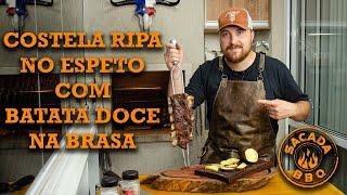 Costela Ripa no Espeto com Batata Doce Feita na Brasa - Sacada BBQ #031