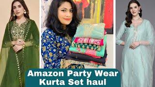 Amazon Festive wear kurta set haul | Party wear kurta set | Amazon kurta set haul