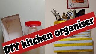 Useful Idea With Waste Material | Best Out Of Waste | Waste Material Craft | DIY Kitchen Organiser
