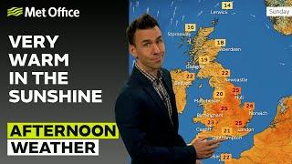 23/06/24 – Some lingering cloud – Afternoon Weather Forecast UK –Met Office Weather