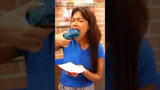 Eating Only BLUE FOOD For 24 Hours  | BLUE Challenge #shorts #foodchallenge