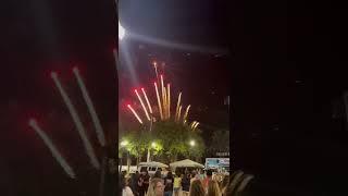 Surprise fireworks after NKOTB Jacksonville show. Baseball game across the road