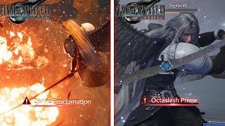 Final Fantasy VII Rebirth - Sephiroth Ultimate Attack Comparison - Remake vs Rebirth