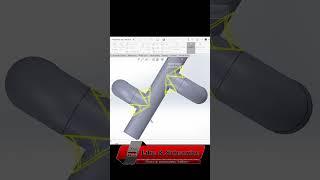 pipe joint design in solidworks #youtubeshorts #solidworks #viral #shorts #viralshorts