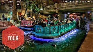 [4K] San Antonio Riverwalk - Night Exploring - Walking Tour