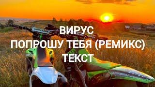 Вирус - попрошу тебя (текст песни lyrics) ремикс.