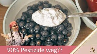 Hilft es wirklich? Natron gegen 90% der Pestizide!/ schadstofffreies Obst und Gemüse