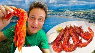 San Sebastian Food Tour - GIANT SCARLET PRAWNS  + Best Tortilla in Spain!! | Europe Food Paradise