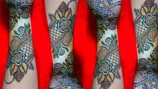 Floral design Henna design l  neha's Creation latest Henna design for hand  l  2020  (मेहंदी डिजाइन)