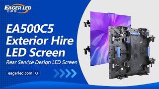 Right angle exterior Hrie LED Screen EA500C5 Series Rear Service Design 丨EagerLED LED Display