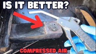 Deep CLEANING PIT BOSS With COMPRESSED AIR Vs Vacuum Cleaner