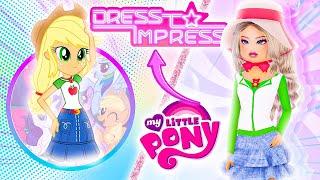 ONLY DRESSING UP AS MY LITTLE PONY CHARACTERS! | Dress To Impress