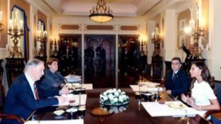 Presidential couple holds a range of meetings