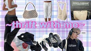 thrift with me: THRIFTING MY SUMMER WARDROBE (try on haul, vlog, thrifting tips)