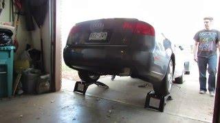 Audi A4 B7 2.0T (Test pipe, down pipe and DC Sports 5010 Muffler)