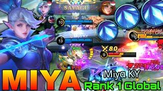 Perfect SAVAGE! Miya WipeOut The Enemies! - Top 1 Global Miya by Miyα KY - Mobile Legends