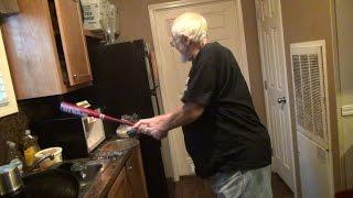 ANGRY GRANDPA DESTROYS MICROWAVE!