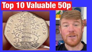 Top 10 Most Valuable and Rare 50p Coins! Plus Coin Collecting Tips and Tricks