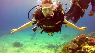 Sharm Dayily Diving Intro dive for daughter, with Easy Divers.