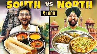 North Indian Vs South Indian Food Eating Challenge || FoodieWe 24hrs Challenge