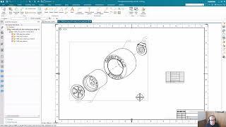 Siemens NX CAD - Drawing Parts List and Auto Balloon