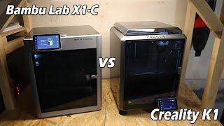 Which 3D Printer to Buy - Creality K1 vs Bambu Lab X1-C Comparsion