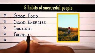 Good habits | Habits of successful people | Habits for students | write with Teja