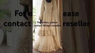 Wrap yourself in a perfect blend of luxury and style with Minaz ocassion wear collection #wedding