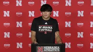 Nebraska DE James Williams fall camp press conference