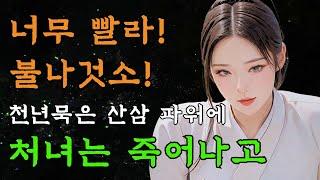 [야담만개] 82. 천년묵은 산삼을 먹은 영감이 무식하게 커지자 처녀는 화들짝!