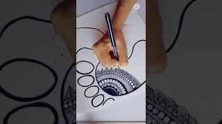 Easy Mandala Art for beginners#shorts