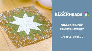 Blockheads 5 - Group 2 | Block 30: Shadow Star by Lynne Hagmeier