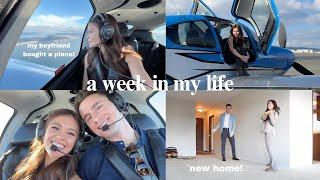 a week in my life: renovating our new home and flying my boyfriends plane