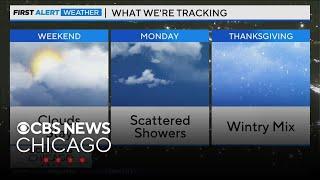 Cloudy weekend for Chicago area, big temperature drop coming next week