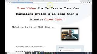 How To Create Your Own Marketing System in 10 minutes or less-Marlon O Bennett