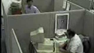 Funny clips - Pissed off office worker