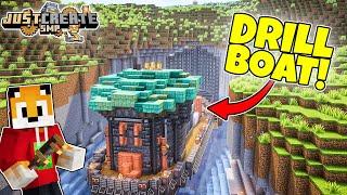 I DRILLED a HUGE TUNNEL in Minecraft Create Mod
