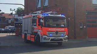 [Neue HLF Generation]  Neues HLF 20 der FURW 1 der Berufsfeuerwehr Bremen auf Einsatzfahrt vom Hof