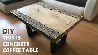 How to make a concrete coffee table