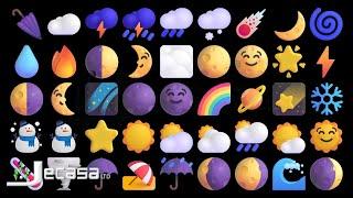 3D Emoji Meanings Part 29 - Sky and Weather | Fluent Emojis | English Vocabulary