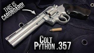 How to make | REALISTIC | Cardboard COLT PYTHON .357 | Ultra-realistic | Free Templates