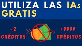 Como usar gratis IAs de pago | Conseguir créditos rápido | Truco Septiembre 2024