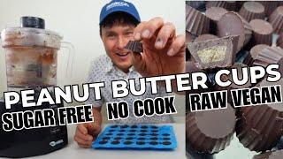 No-Cook Raw Vegan Superfood Peanut Butter Cup Recipe GUILT FREE