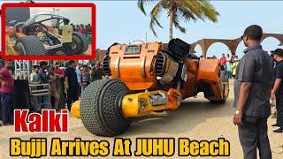 Kalki 2898 AD - Bujji Arrives At Juhu Beach | Prabhas, Nag Ashwin, | Vyjayanthi Movies