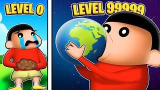 Shinchan Try To Eat The World And Became Giant  | Roblox Funny Game 