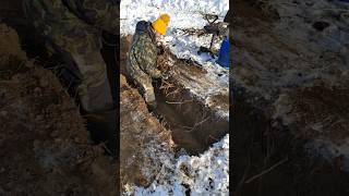Бурение скважины зимой 6ч