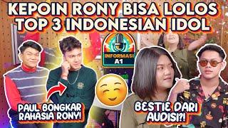 RAHASIA RONY KENAPA BISA JADI TOP 3 INDONESIAN IDOL - INFORMASI A1