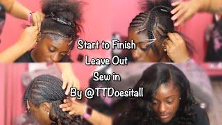 Start to Finish Leave out Sew in by @TTDoesitall