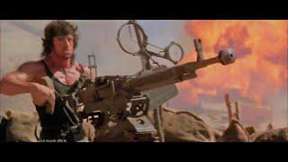 Rambo 3 (1988) - Rambo Destroy The Soviet Helicopter Scene