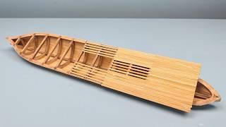 Bamboo Skewer Craftsmanship: The Stunning Model Ship That Will Amaze You!【tianliang】